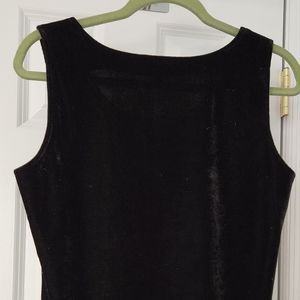 Black velvet tank